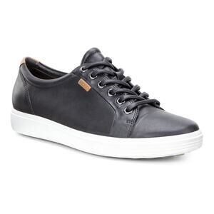 Ecco Soft  40 EU 9 US Black Womens Leather Low TopTrainer Sneaker Shoes